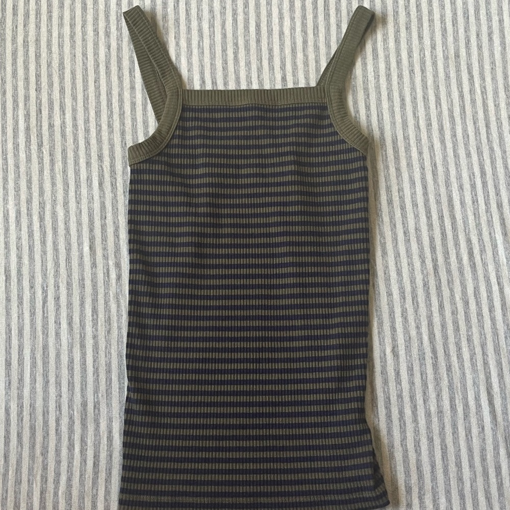 Old navy blue and green tank top